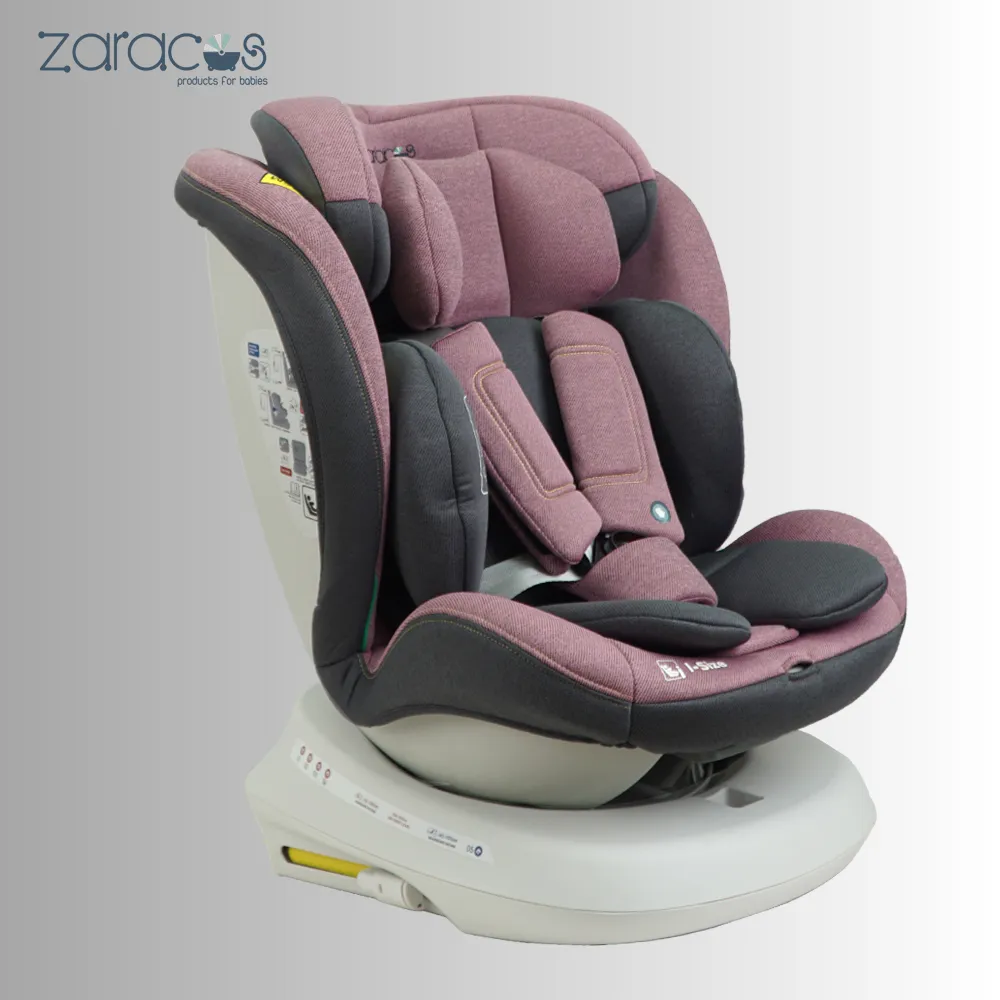 Ghế Ô Tô Cho Bé Xoay 360 Zaracos Cusco 6406 I-Size 14 ghe-oto-xoay-360-zaracos-cusco-6406-pink-1