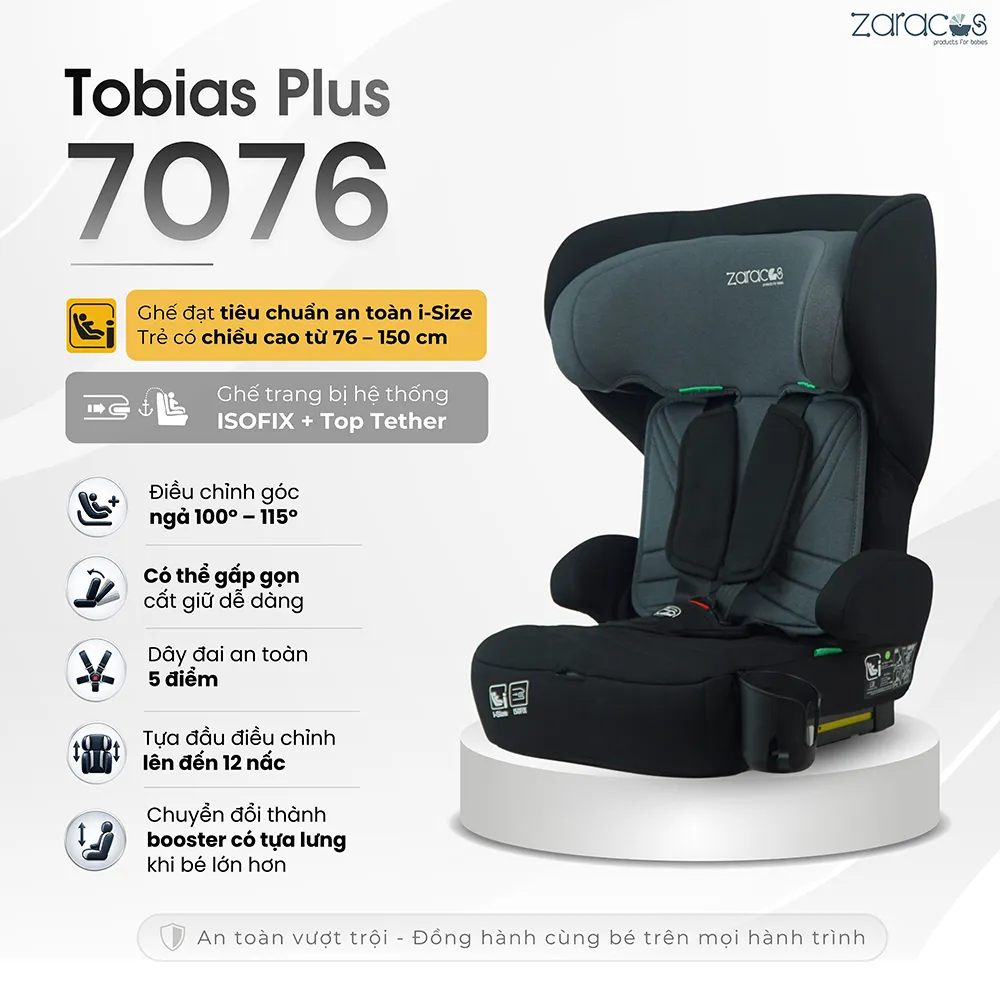 Ghế ngồi ô tô Zaracos Tobias 7076 I-Size 62 ghe-oto-tre-em-zaracos-tobias-7076
